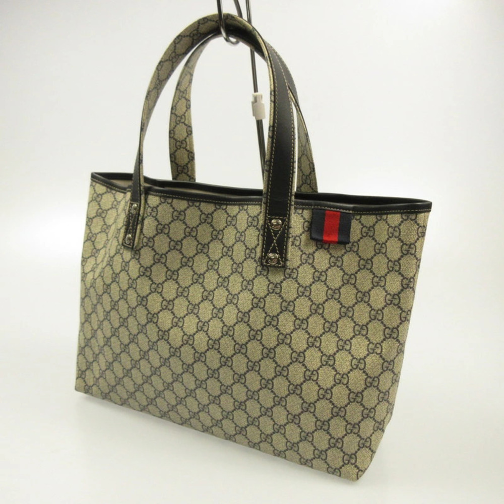 Gucci GG Supreme Web Loop Tote in navy blue
